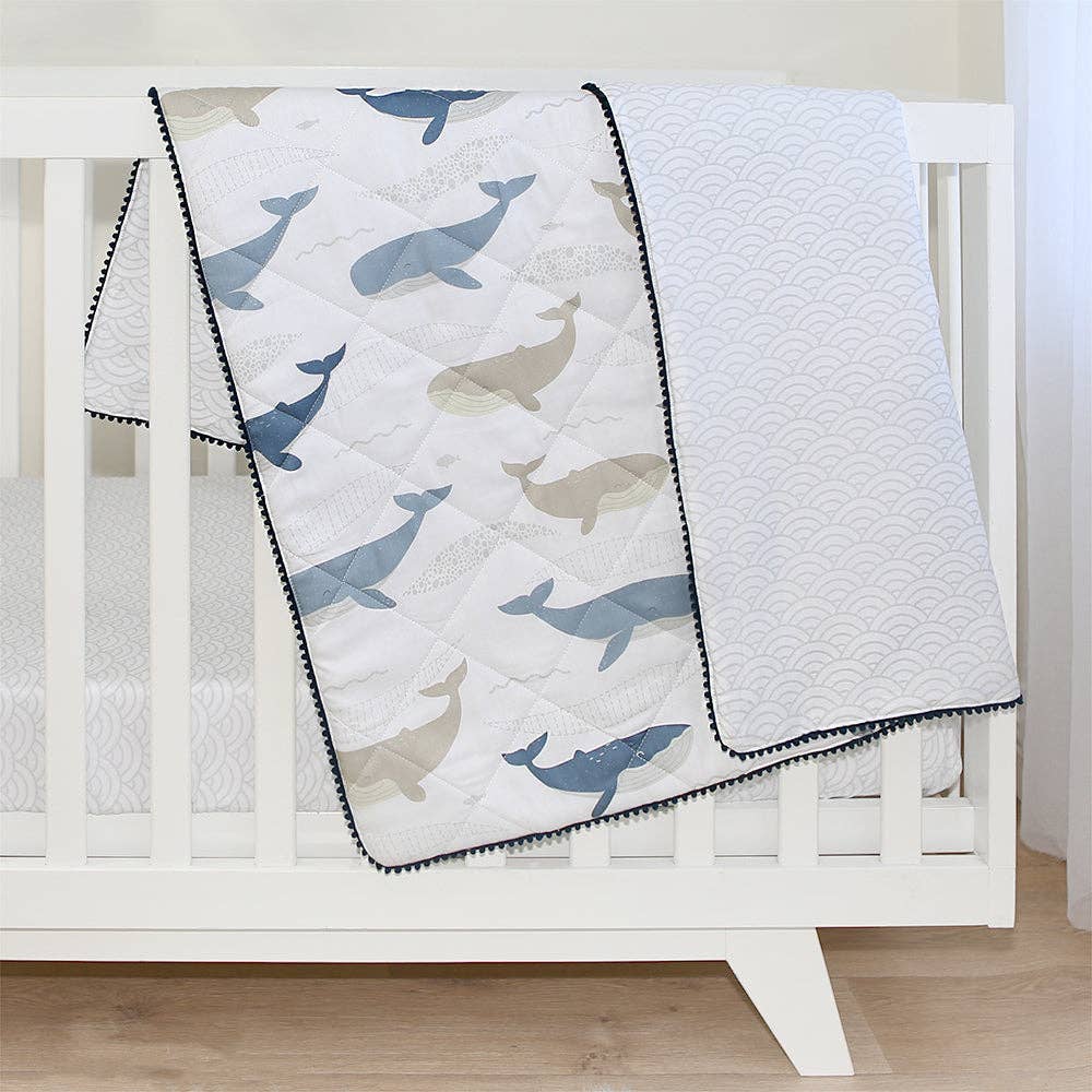 Living Textiles - Quilted Cot Comforter - Oceania