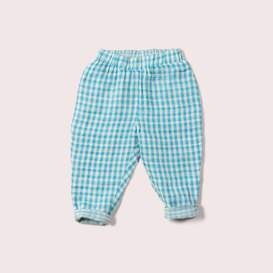 Little Green Radicals - Blue Moon Reversible Pull On Trousers