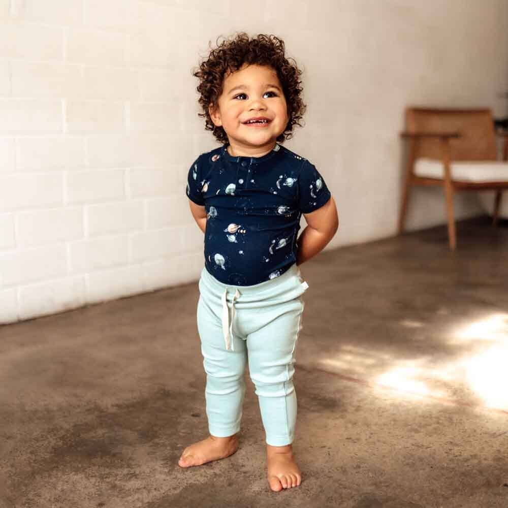 Snuggle Hunny - Milky Way Short Sleeve Organic Bodysuit