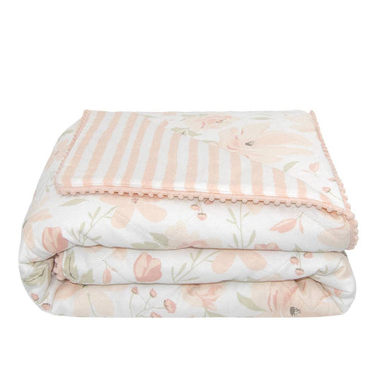 Living Textiles - Quilted Cot Comforter - Meadow