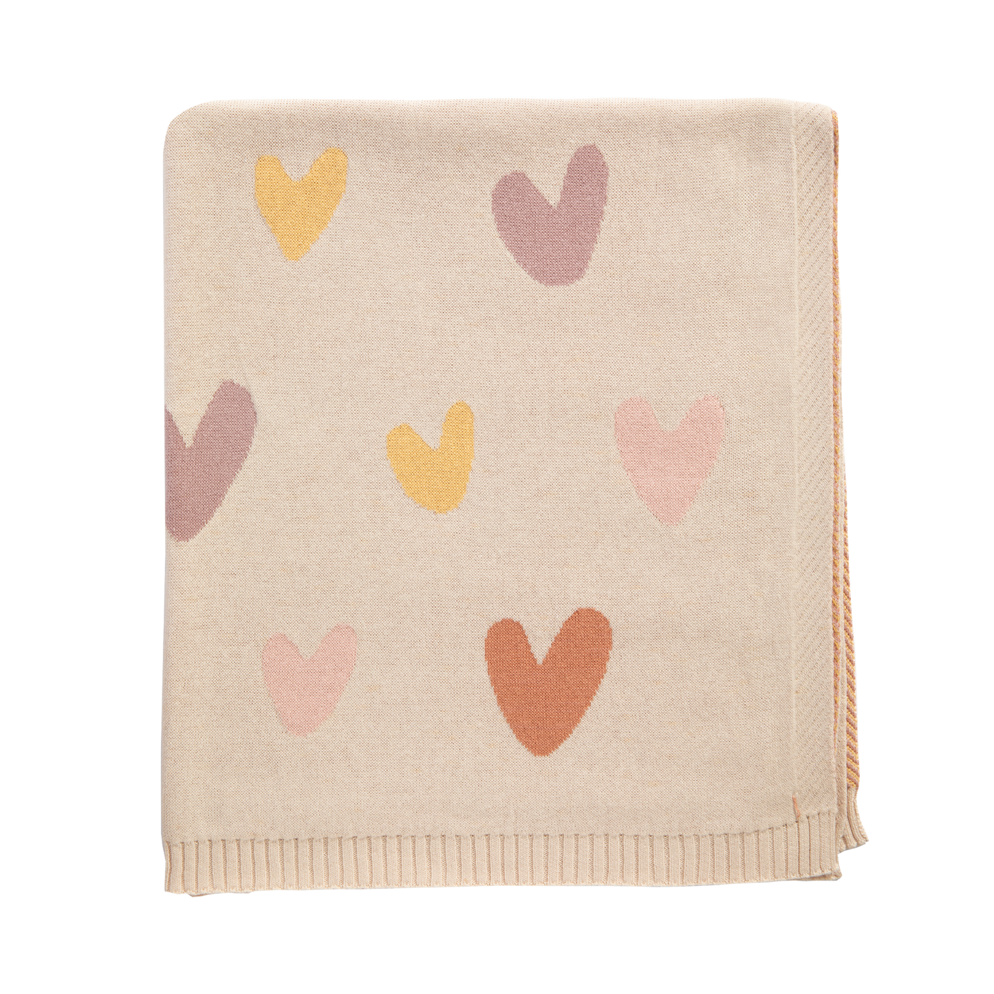 Living Textiles - Jacquard Blanket - Bohemian Bliss/ Hearts