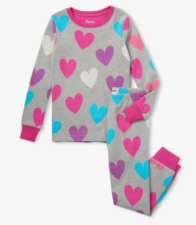 Hatley LS Pyjamas - Fun Hearts