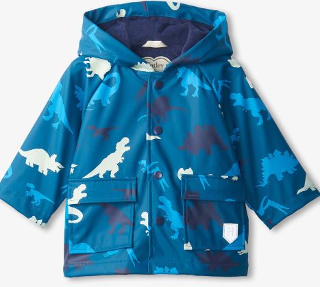 Hatley Raincoat Baby Real Dinos Colour Changing