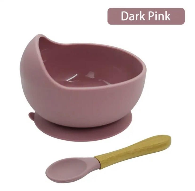 Silicone Feeding Bowl & Spoon