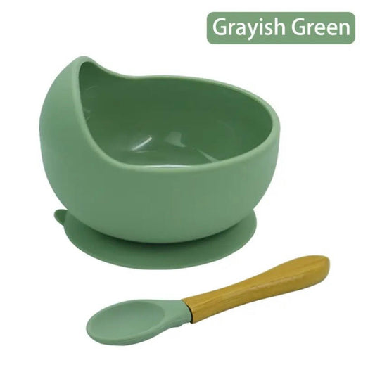 Silicone Feeding Bowl & Spoon