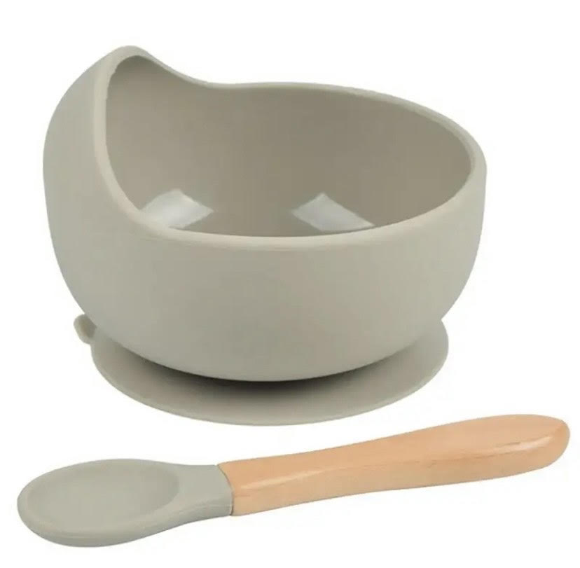 Silicone Feeding Bowl & Spoon