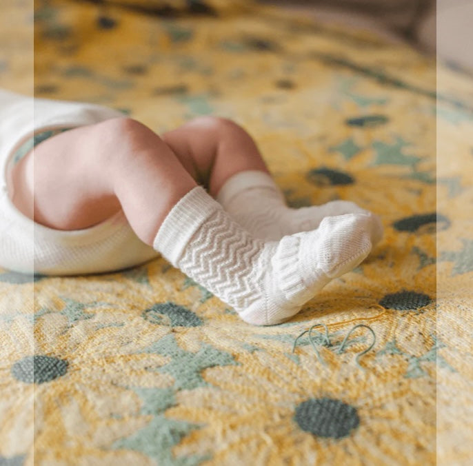 Lamington Baby Socks - Pearl