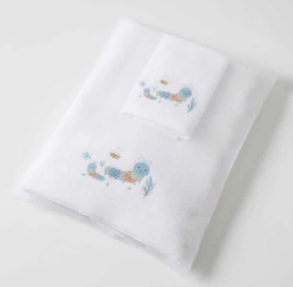 Jiggle & Giggle Bath Towel & Face Washer Sets