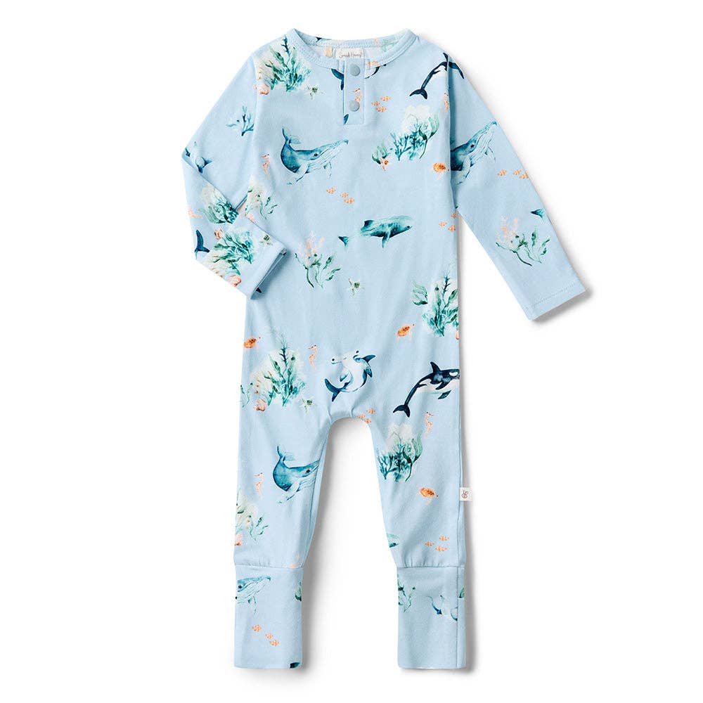 Snuggle Hunny - Blue Ocean Organic Growsuit