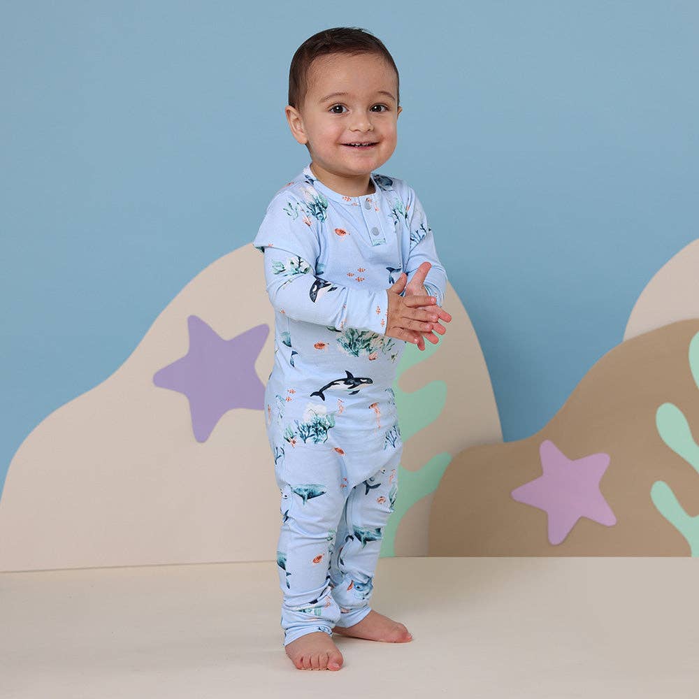 Snuggle Hunny - Blue Ocean Organic Growsuit