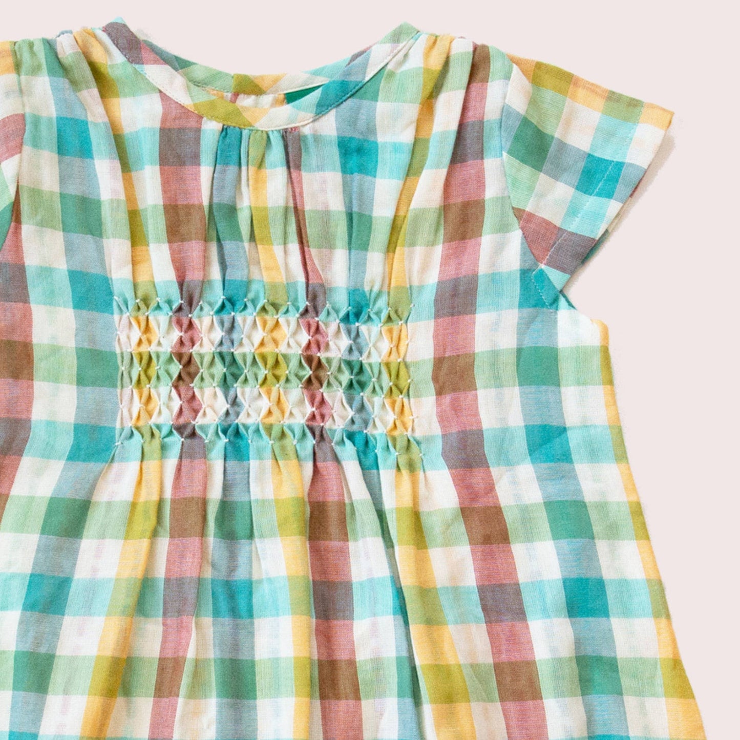 Little Green Radicals - Rainbow Smocked Dress