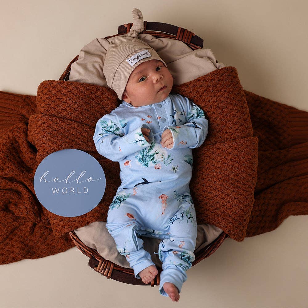 Snuggle Hunny - Blue Ocean Organic Growsuit