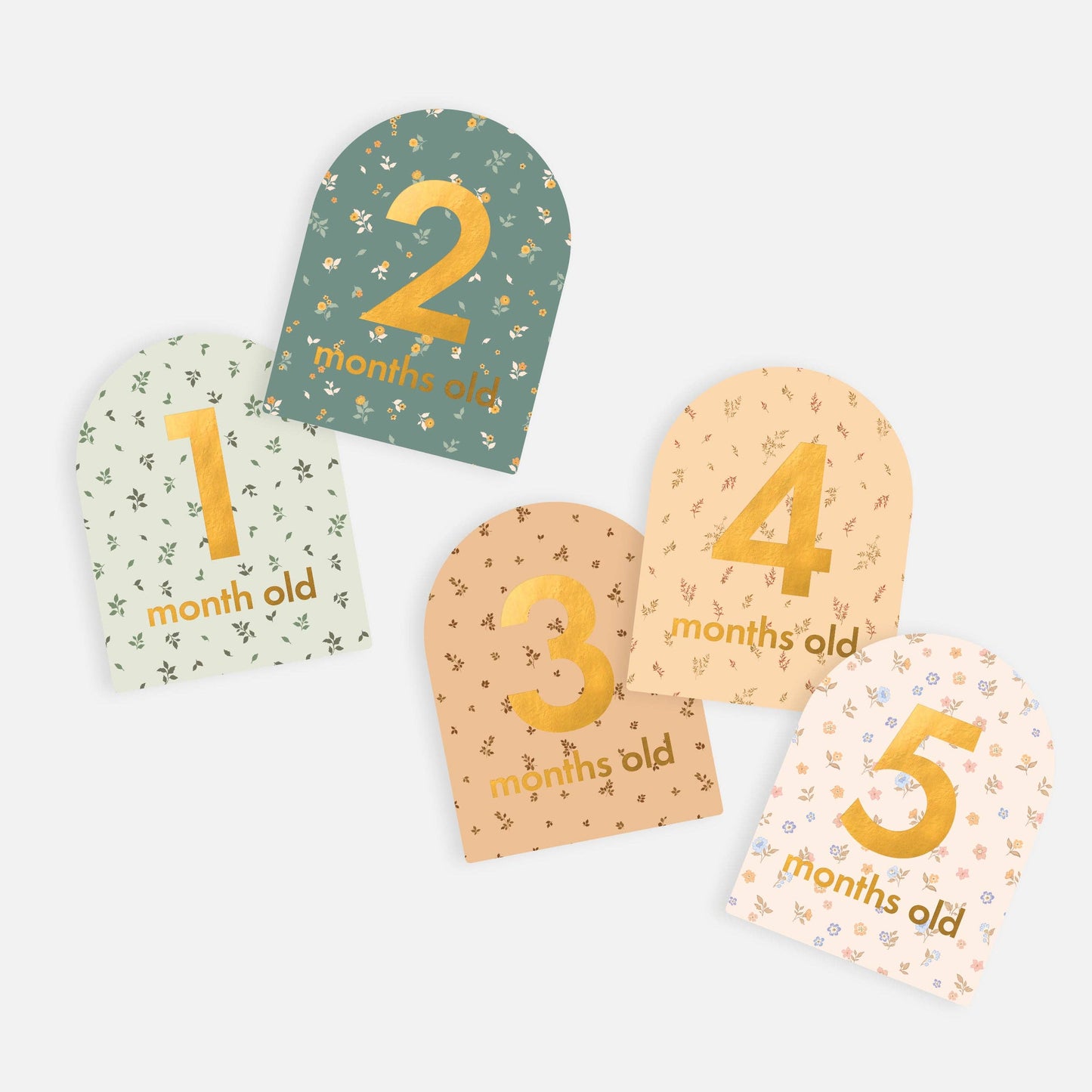 Fox & Fallow - Baby Milestone Cards Broderie