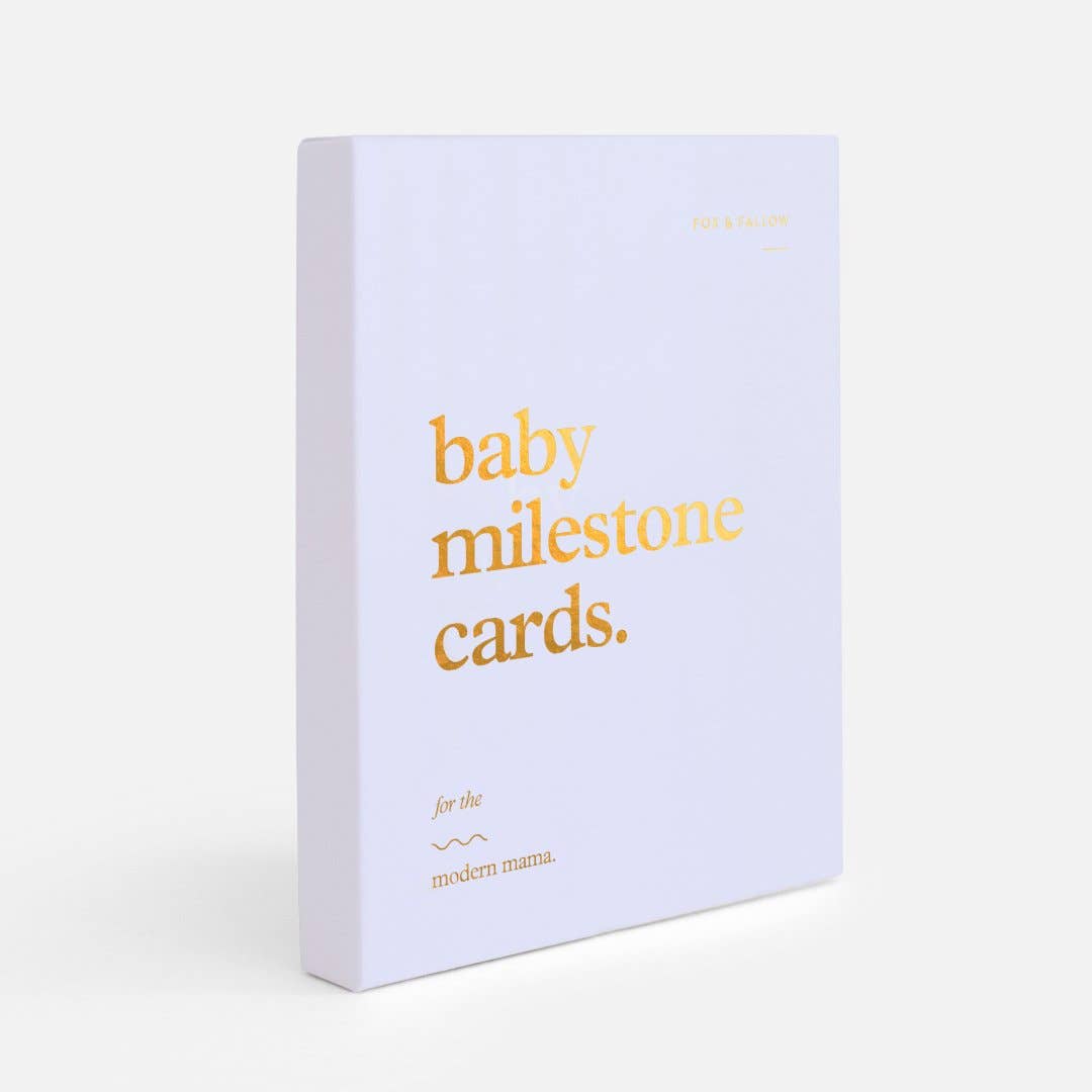 Fox & Fallow - Baby Milestone Cards - Powder Blue