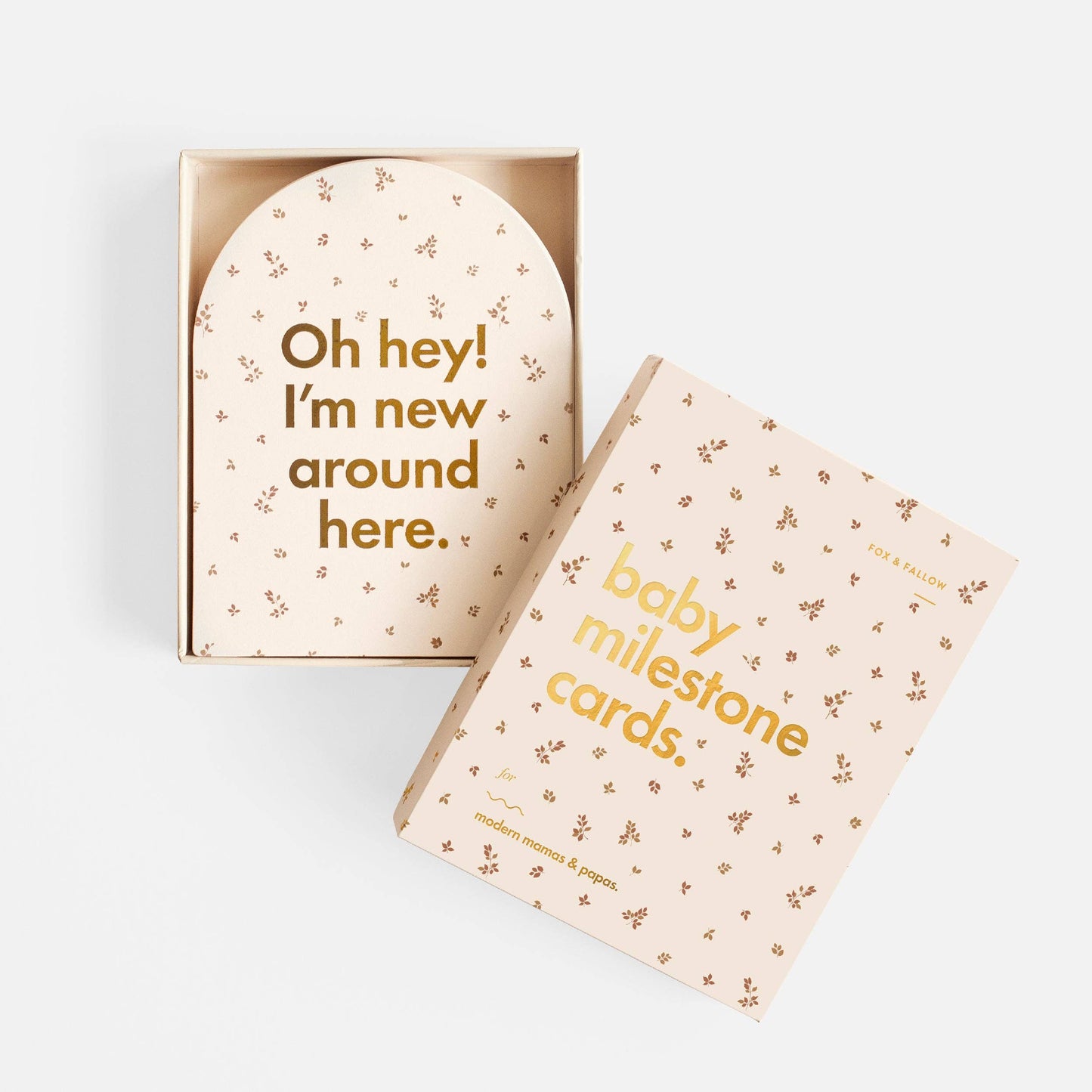 Fox & Fallow - Baby Milestone Cards Broderie